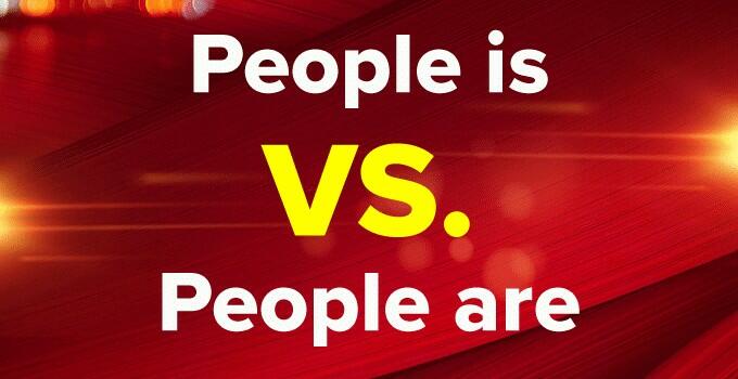 People is vs. People are