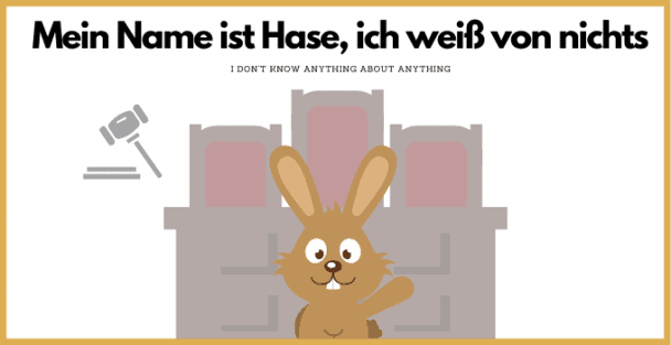 Mein Name Ist Hase Ich Weiß Von Nichts Herkunft linguaholic.com