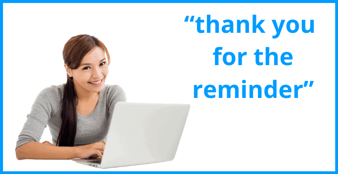 “Thank you for the reminder”: a Double-Edged Phrase