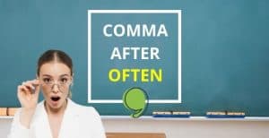 Comma after often