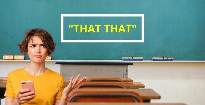 "That that" in Sentence Construction