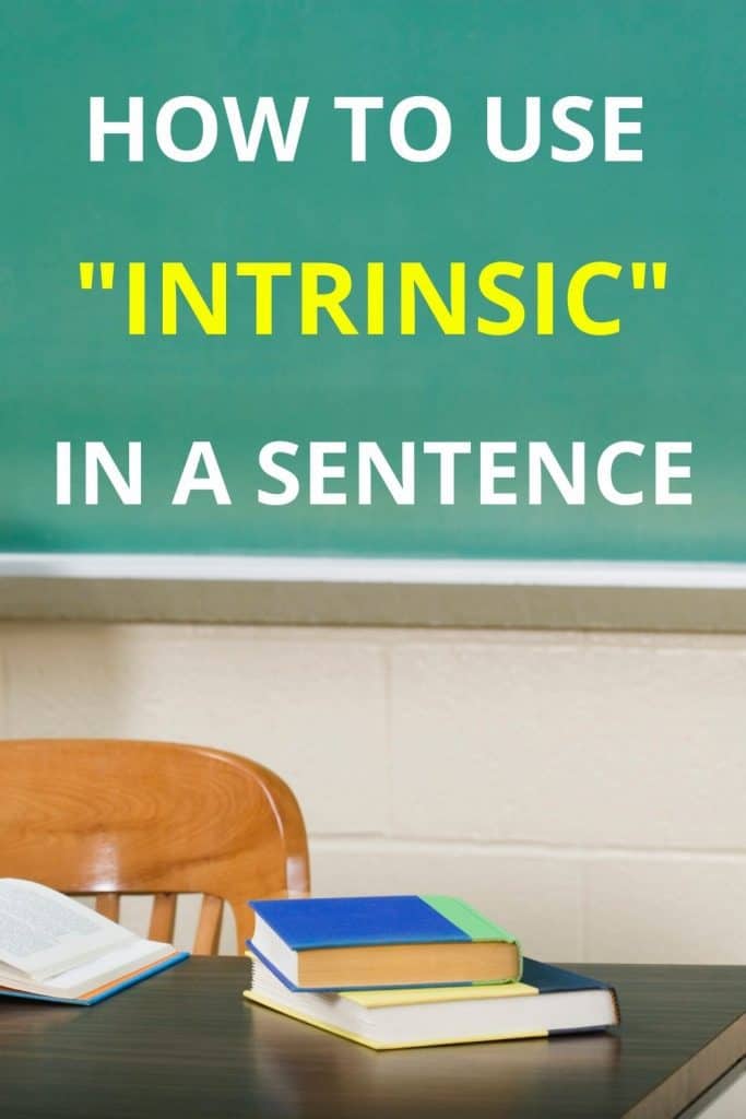 Make A Sentence With The Word Intrinsic