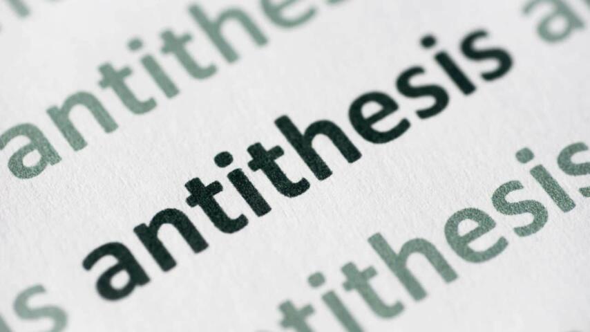 antithesis meaning and examples sentences