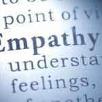 Empathy in a sentence