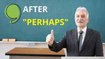 Perhaprs Comma after