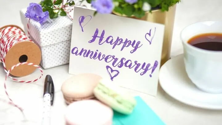 A Beautiful Reminder on Purple Formal Wedding : Marriage Anniversary  Congratulations Card for Couple