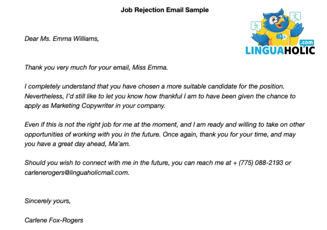 How to Write Job Rejection Emails (With Template & Samples)