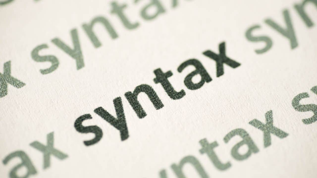 Defining Syntax