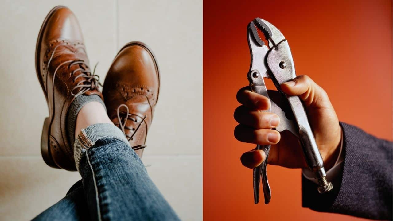 A Pair of Shoes and a Pair of Pliers