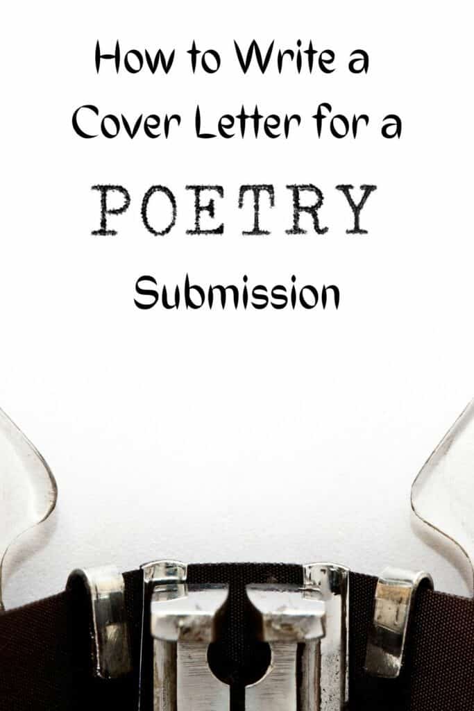 How to Write a Cover Letter for a Poetry Submission