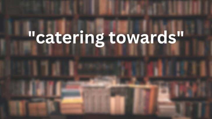 “Catering towards”: Meaning & Usage