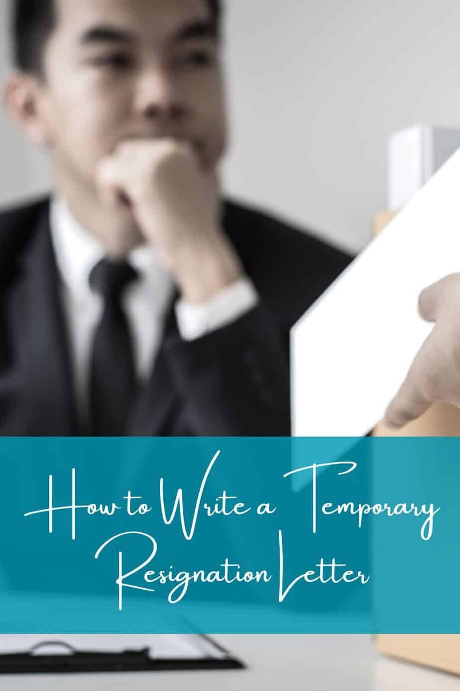 How to Write a Temporary Resignation Letter (1)