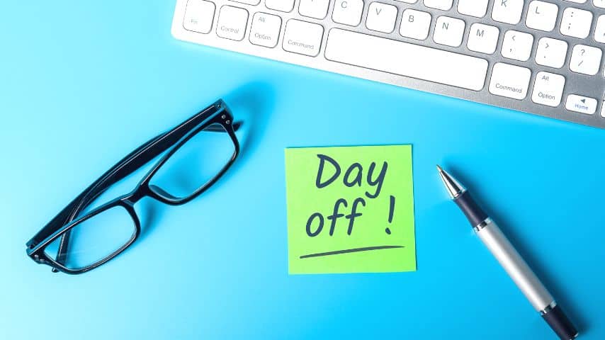 Out of Office Message for One Day