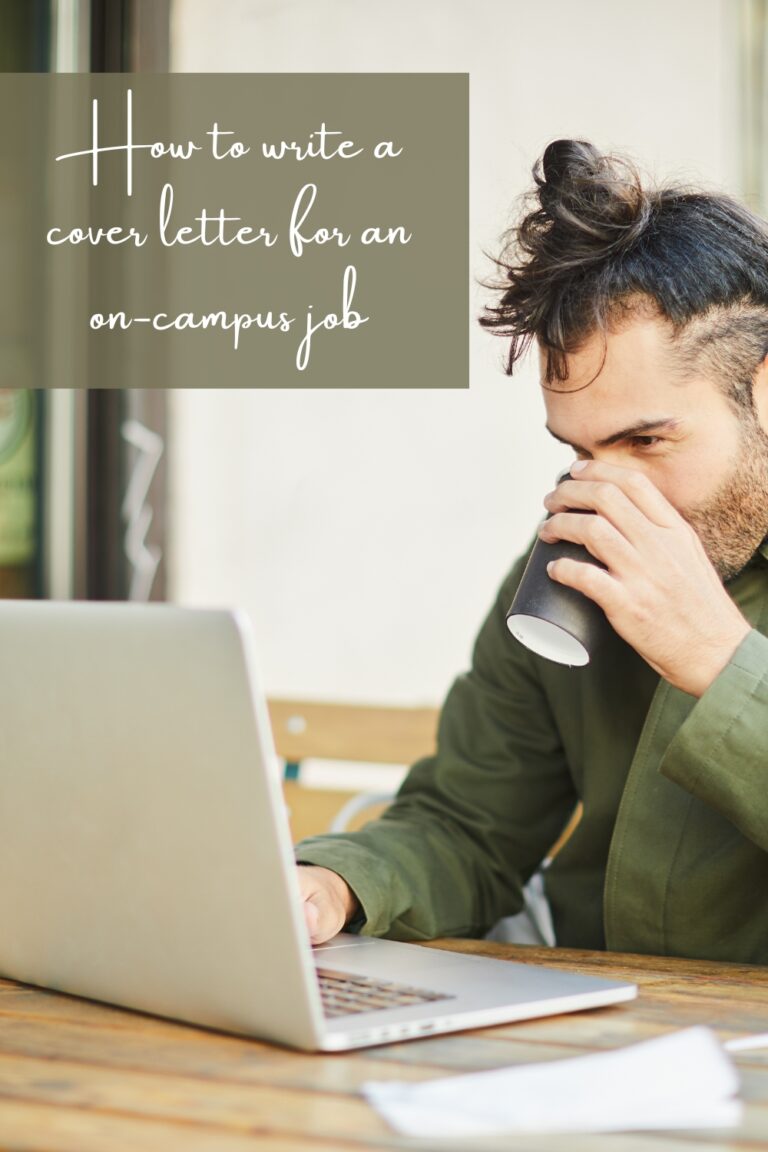 cover letters for on campus jobs