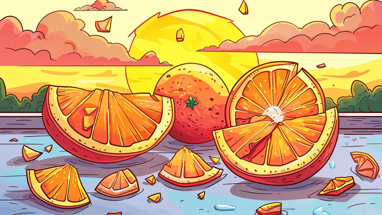 an illustration of oranges