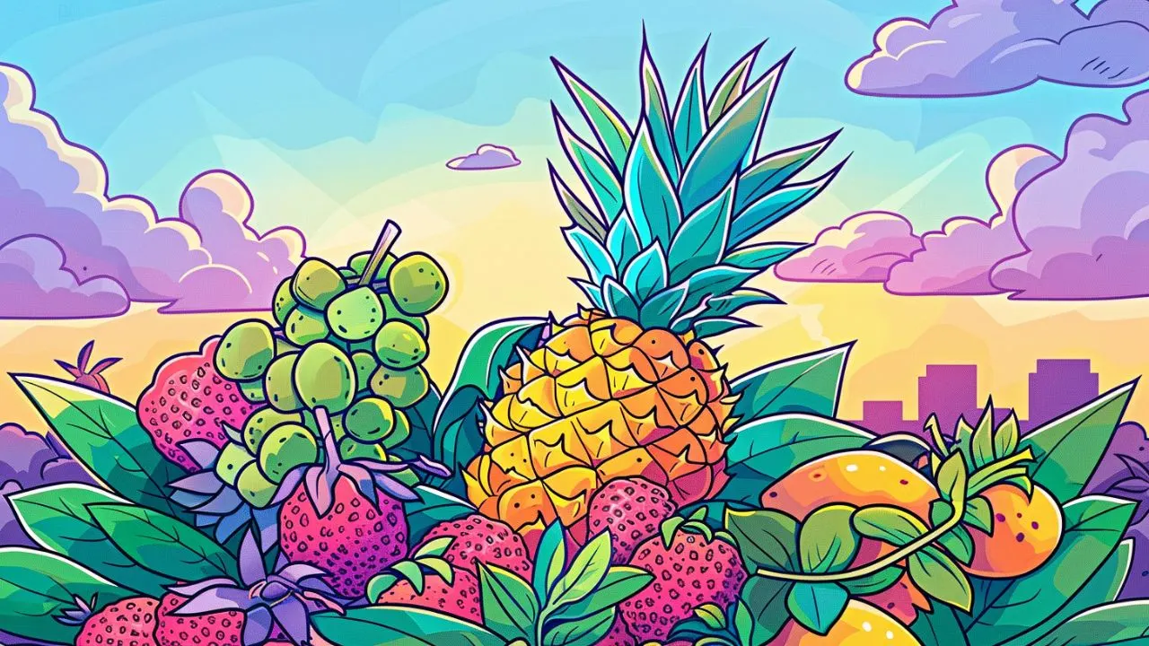 an illustration of a pineapple