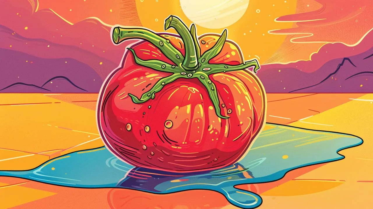 an illustration of a tomato