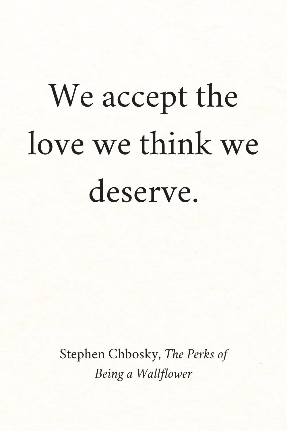 Inspirational Quotes from Books Chbosky