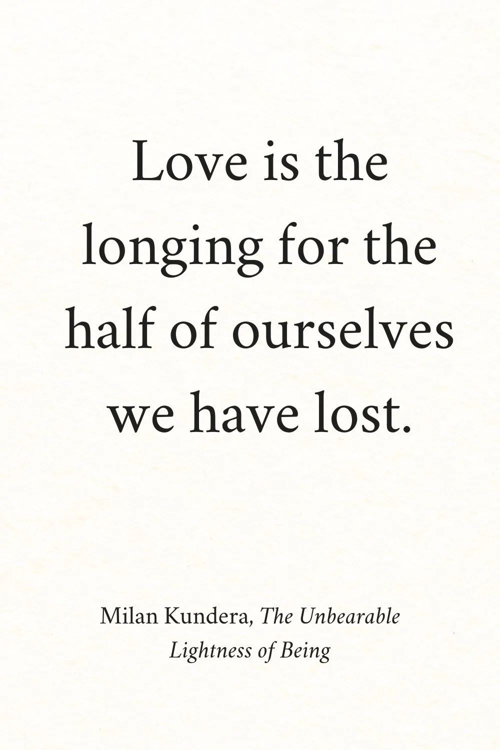 Inspirational Quotes from Books Kundera