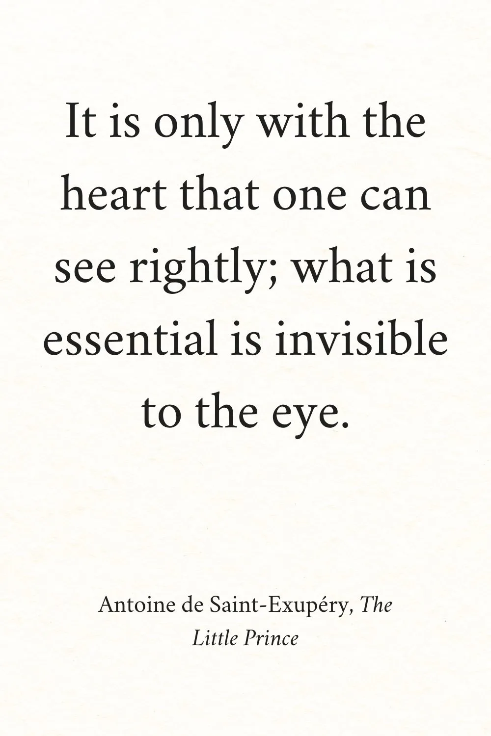 Inspirational Quotes from Books Saint-Exupery