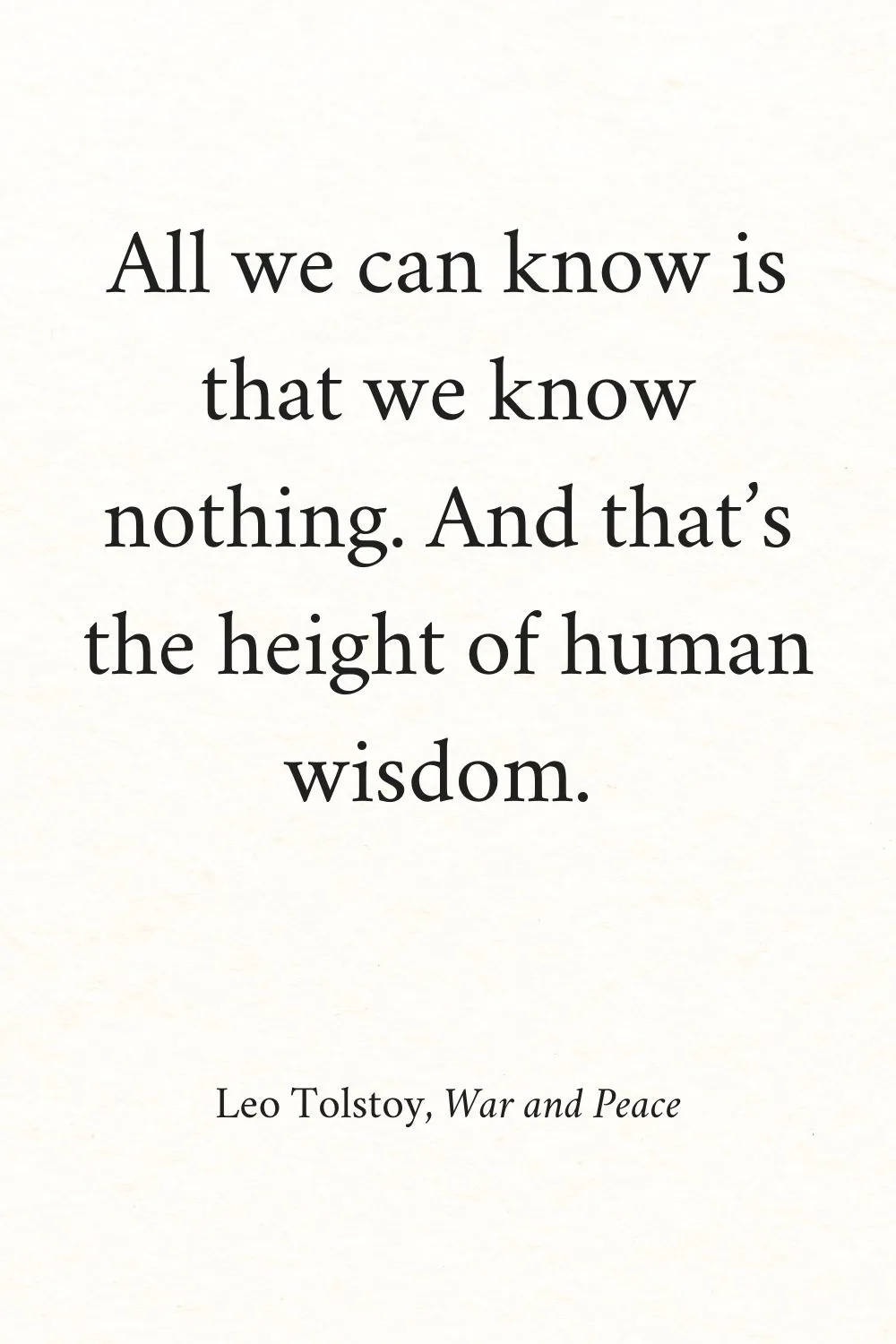 Inspirational Quotes from Books Tolstoy 2