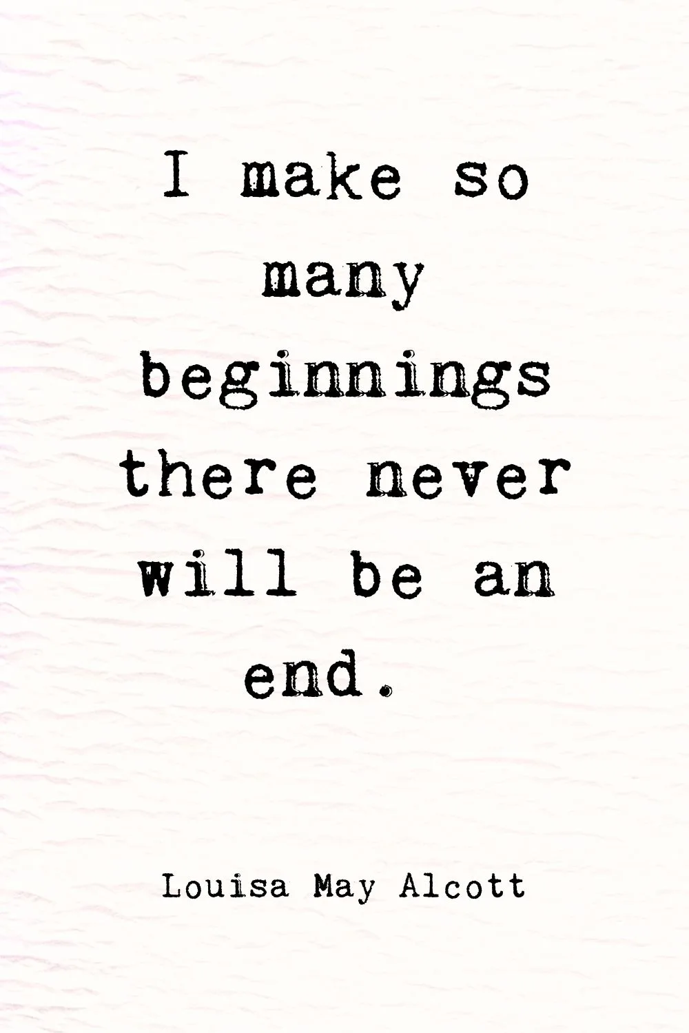 New Beginnings Quotes Alcott