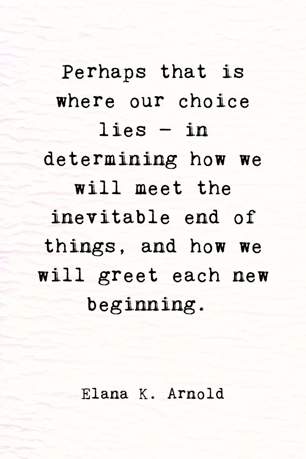 New Beginnings Quotes Arnold