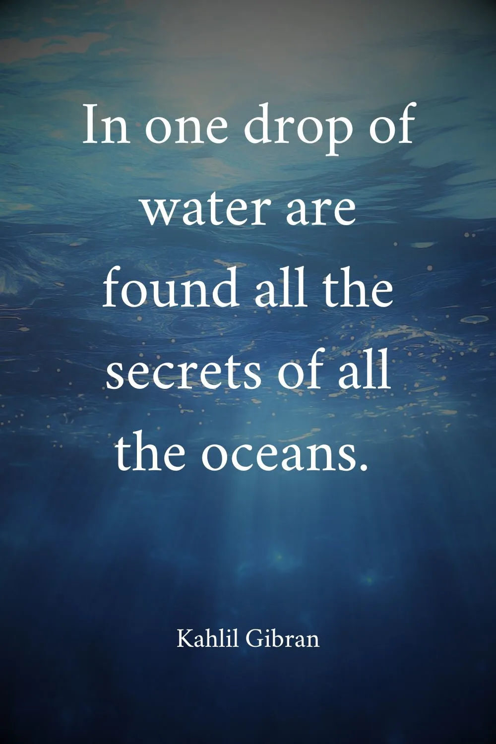 Ocean Quotes Gibran