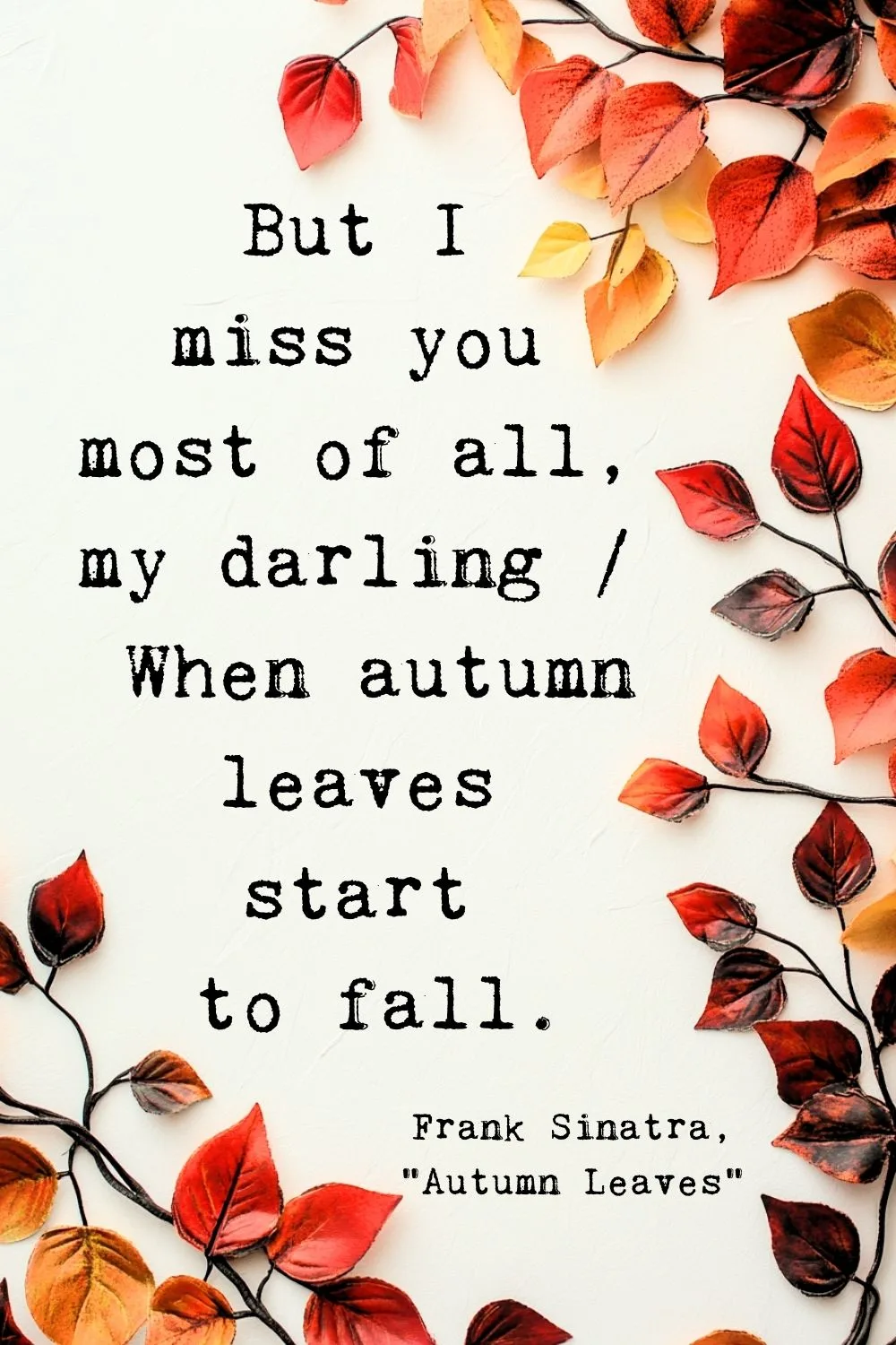 Fall Quotes Sinatra