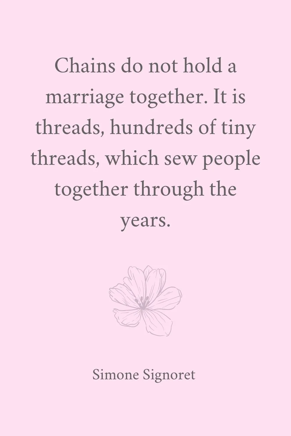 Marriage Quotes Signoret