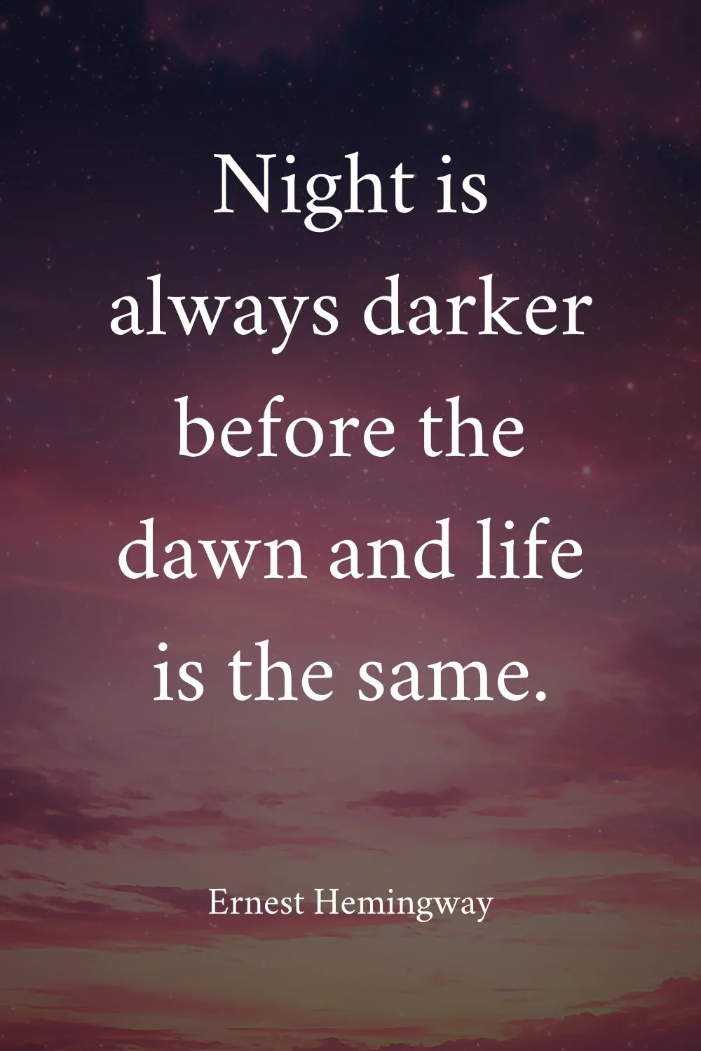 Night Quotes Hemingway 1