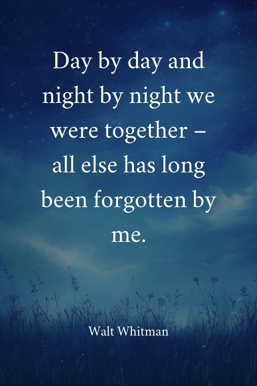 Night Quotes Whitman