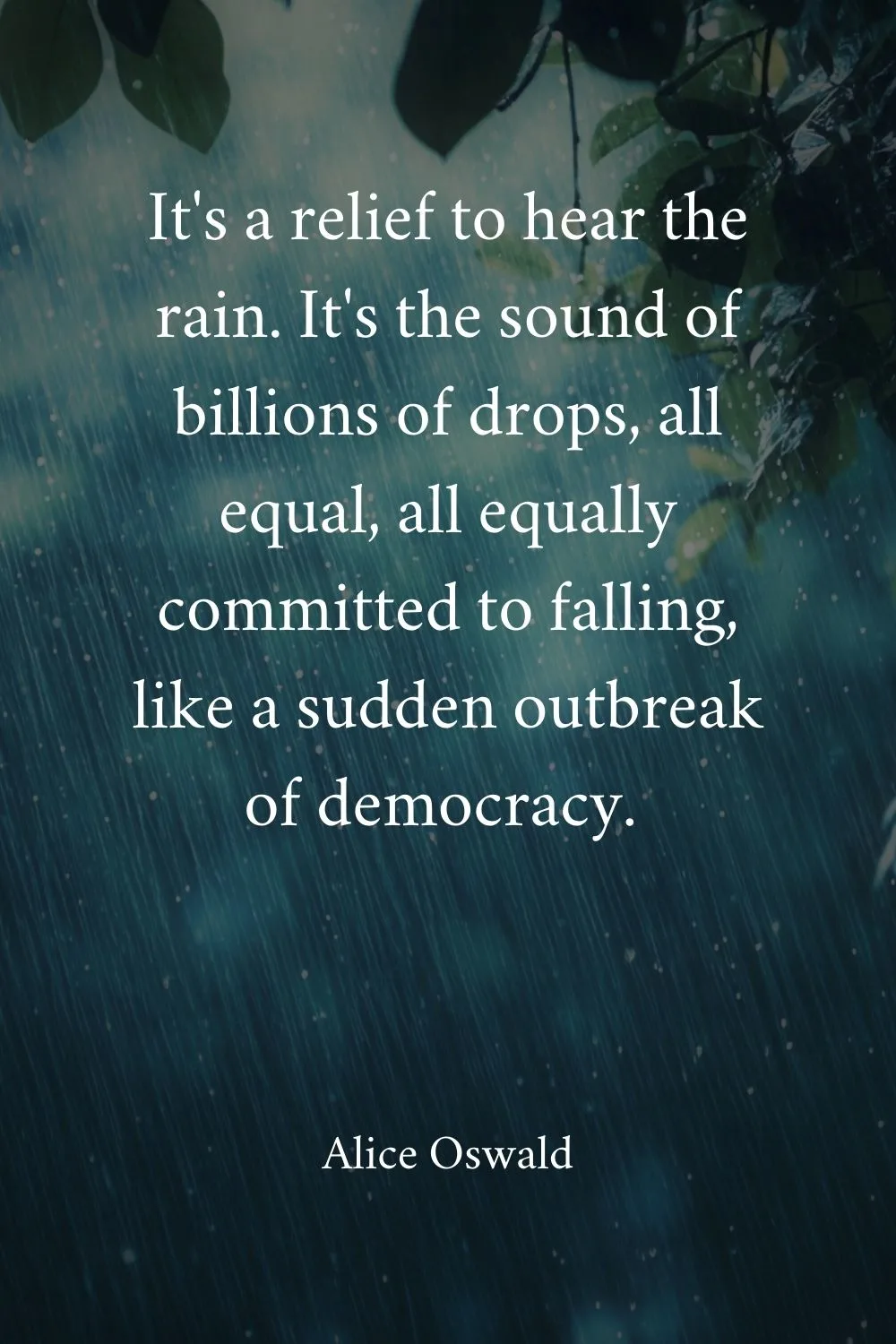 Rain Quotes Oswald