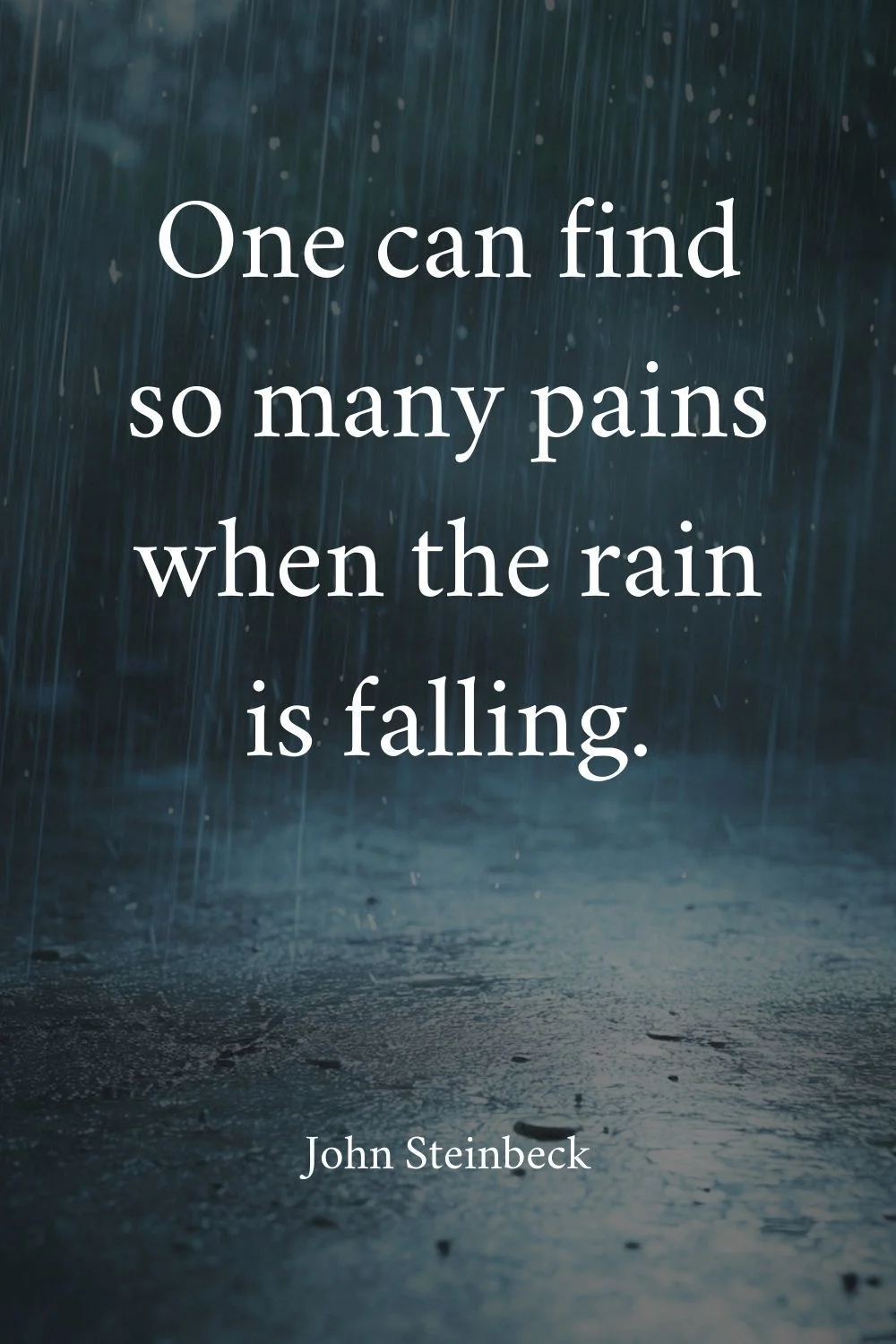 Rain Quotes Steinbeck