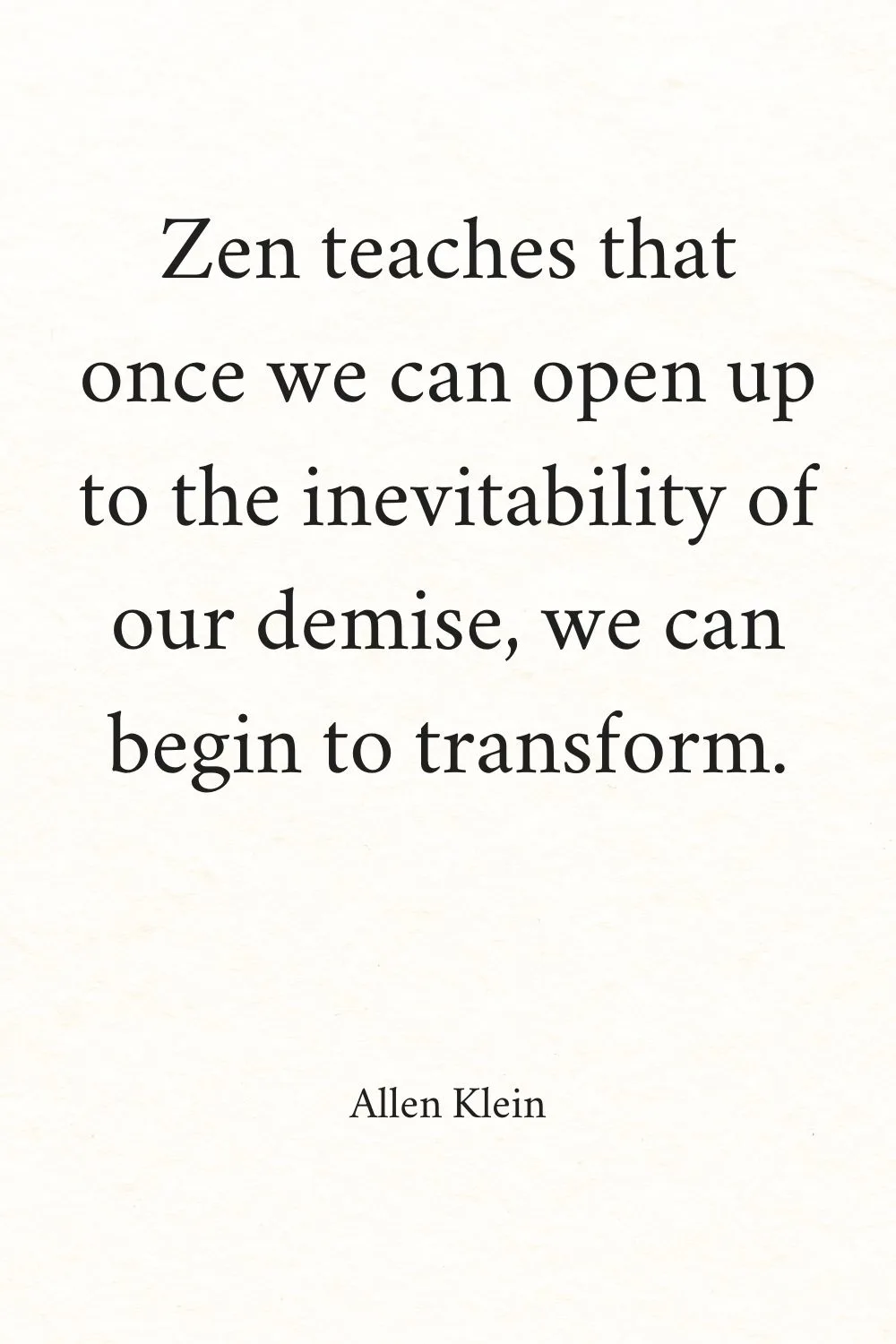 Zen Quotes Klein