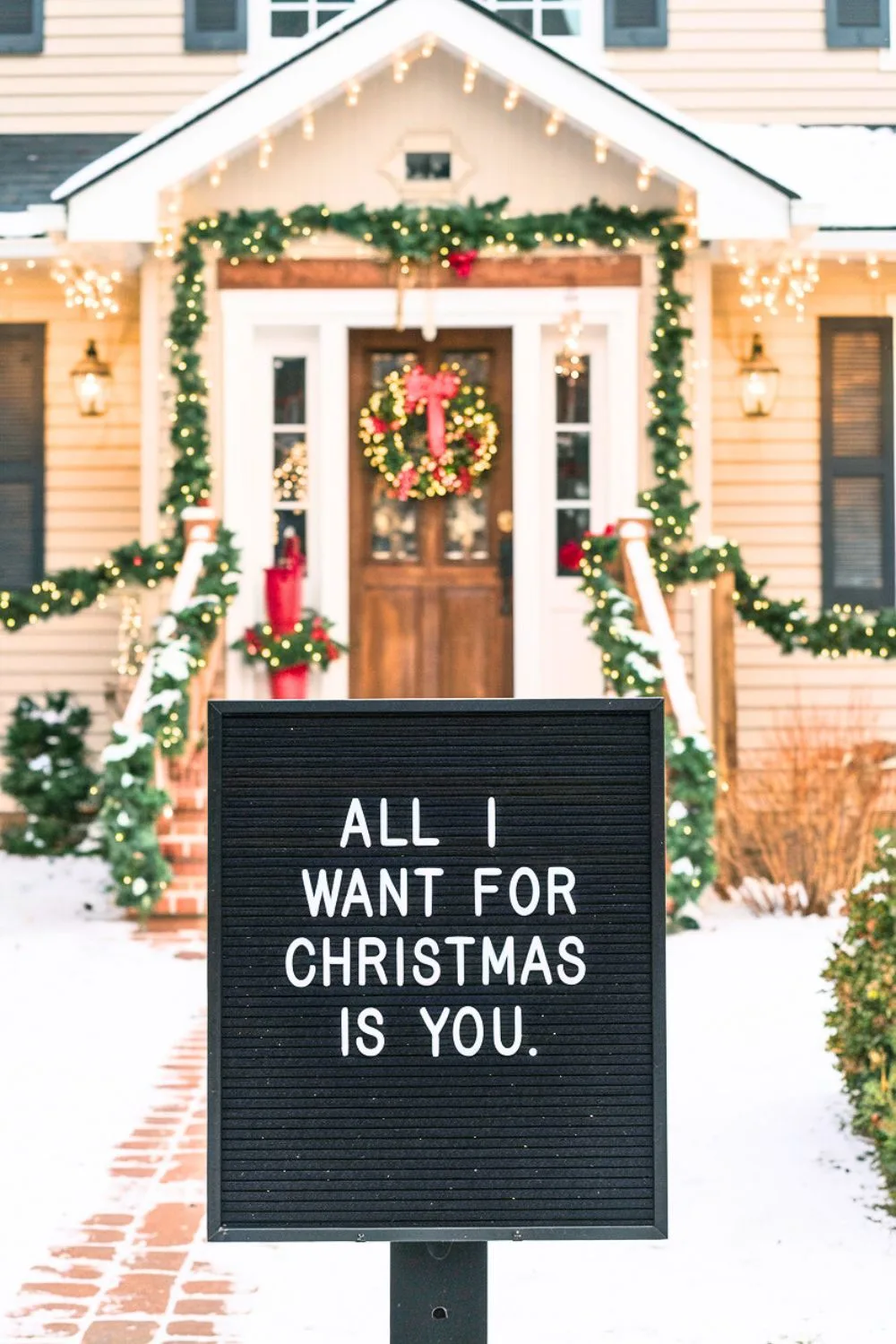 All I Want for Christmas Letterboard Quote